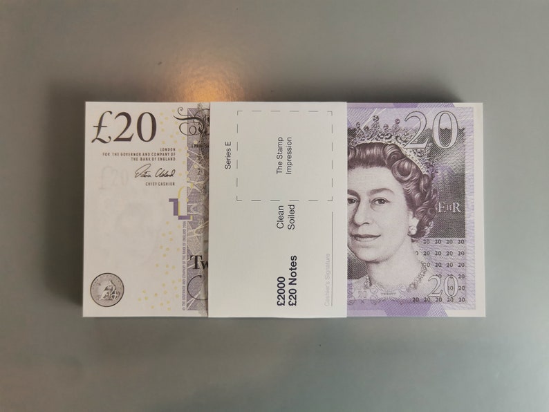 20 &amp; 50 Pound Notes for Prop Pretend Money Prank Joke Poker | Etsy