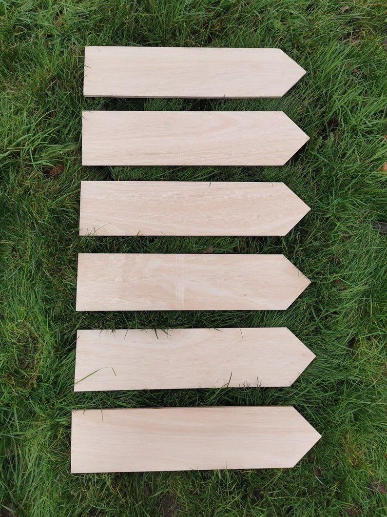 Arrow Signs Handmade Rustic Wood Blank Sign Posts Direction Wedding Garden Party image 5
