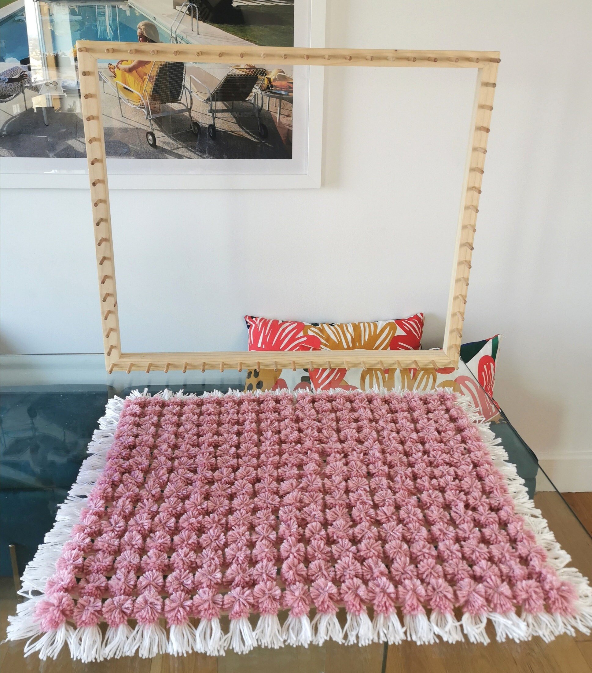 pom pom blanket frames