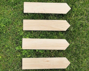 Custom Personalized Wood Arrow Sign - Cedar Wedding Garden Decor Maidenwood