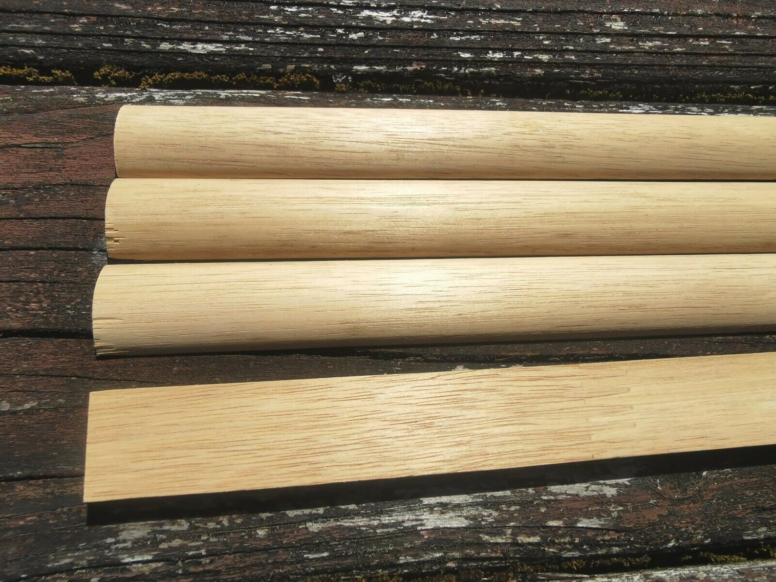 Half Round Dowels Fluted Furniture Wood Trim Craft Poles Etsy UK
