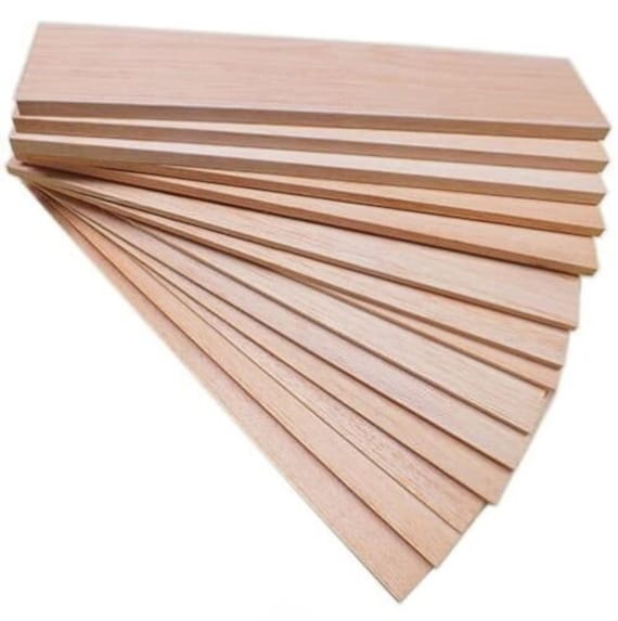 Balsa Wood Sheet 75mm x 450mm - each Balsa Wood Sheet 75mm x 450mm - each