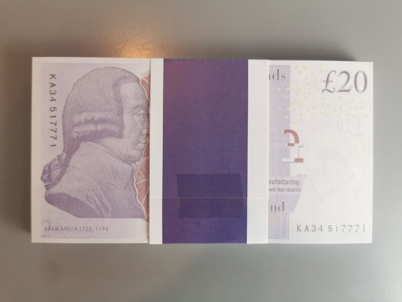 20 &amp; 50 Pound Notes for Prop Pretend Money Prank Joke Poker | Etsy
