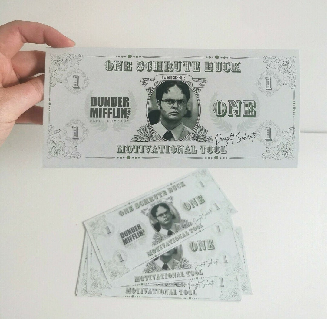Dwight Schrute Card & Schrute Bucks - the Office US Dunder Mifflin ...