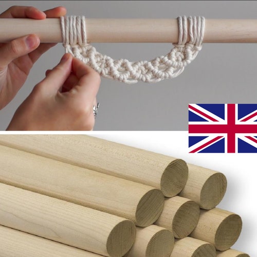 Craft Dowels / Poles Macrame Wall Hanging Art Furniture Etsy UK