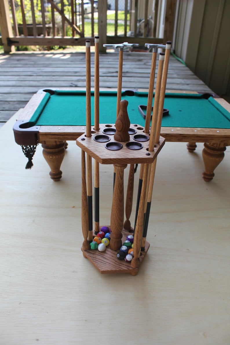 Mini Pool Queue Rack - Etsy