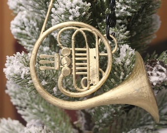 French Horn Tree Ornament