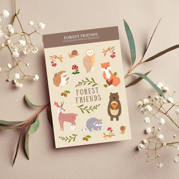 Sticker Sheets - Woodland Forest Animal Stickers