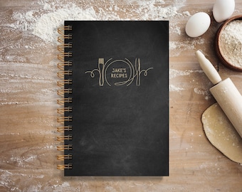 Personalized Hardcover Recipe Book - Dinner Plate