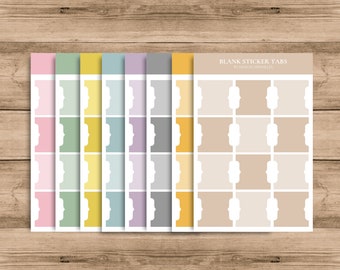 Blank Planner Dividers