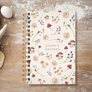 Personalized Hardcover Recipe Book - Forager