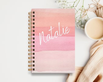 Hardcover Personalized Journal - Pink Sand