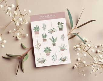 Sticker Sheets - House Plants