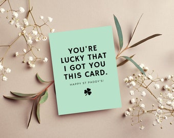 St. Patrick's Day Card - Lucky