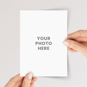 Custom Matte Photo Cards With Envelopes, Personalized Birthday Gift