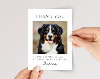 Thank You Card for Veterinarian Doctor, Pet Loss/Grieving