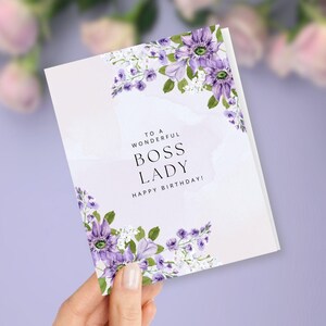 Verjaardagskaart voor baas, baas dame, cadeau voor baas DS1064