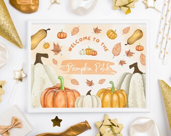 Printable Birthday Sign - Welcome to the Pumpkin Patch