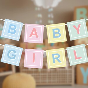 Ghirlanda di blocchi per neonati per baby shower, per neonato/a