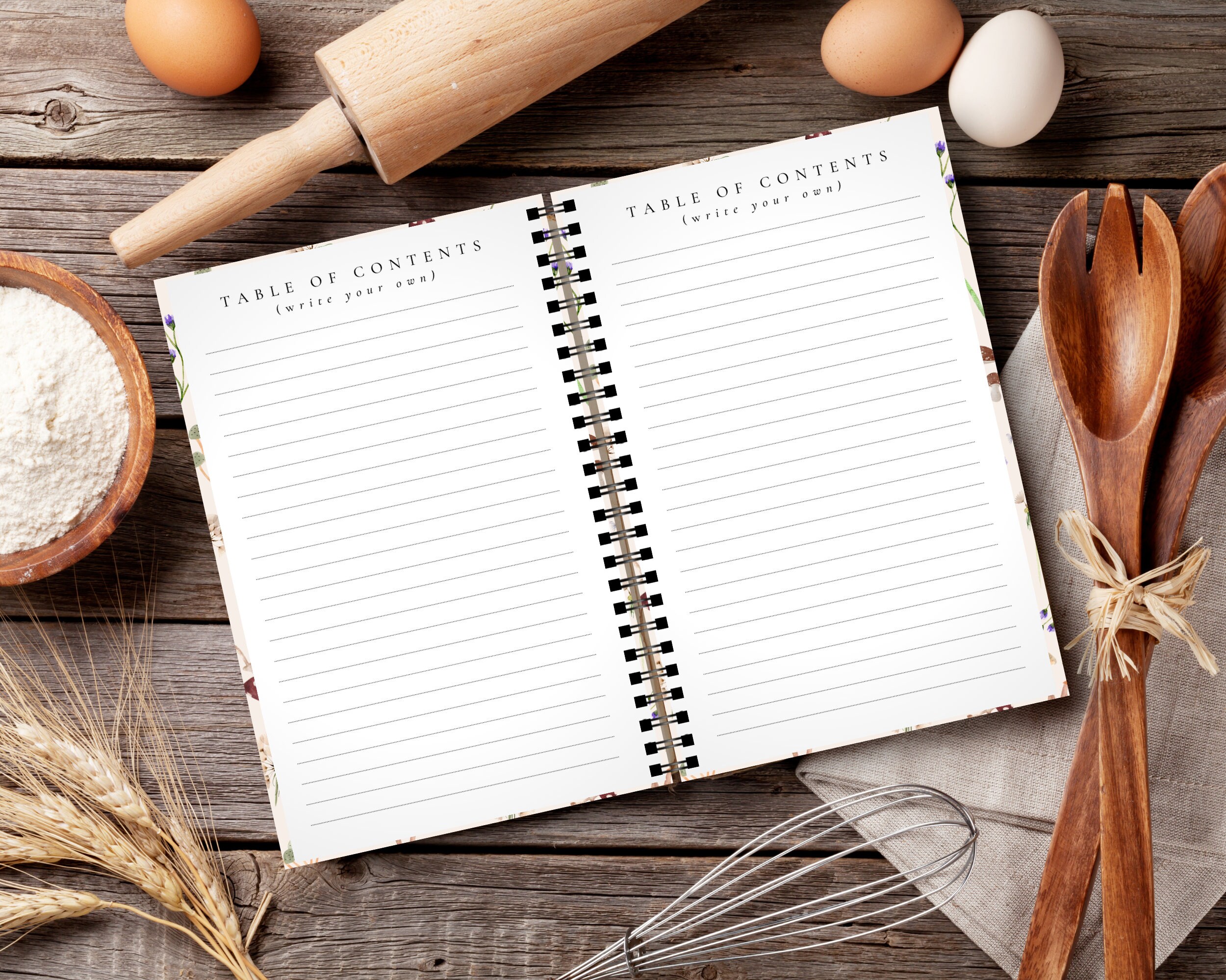 Hardcover Blank Recipe Book Forager Etsy