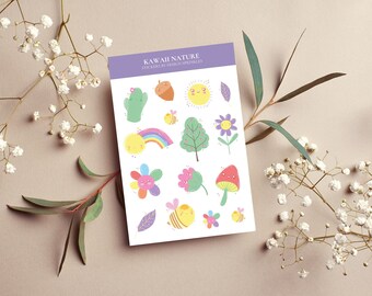 Sticker Sheets - Kawaii Nature Planner Stickers