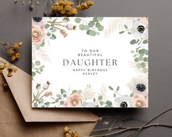 Birthday Card for Daughter - Eucalyptus