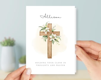 Personalized Sympathy Card For Grief & Mourning over Death and Loss