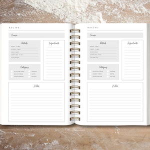 Personalized Hardcover Recipe Book Forager image 5