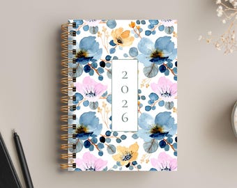 A5 Hardcover 2026/27 Daily and Weekly Planner With 14 Monthly Calendars, Size 8.2" x 5.8"