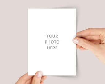 Custom Matte Photo Cards With Envelopes, Personalized Birthday Gift