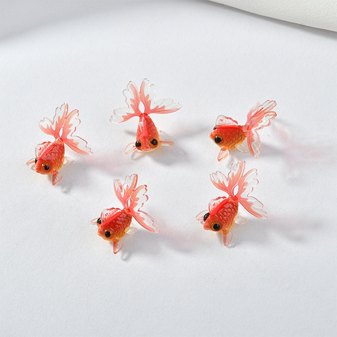 Acrylic Goldfish Charm Pendant Necklace Charm Bracelet Etsy