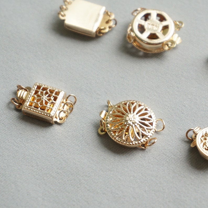 14K Gold Filled Layered Necklace Detangler Multi Strand Etsy