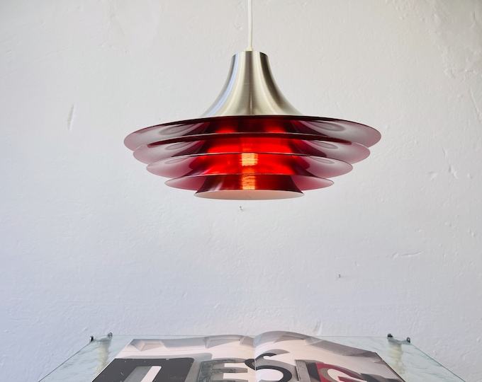 Danish pendant lamp vintage 60s 70s