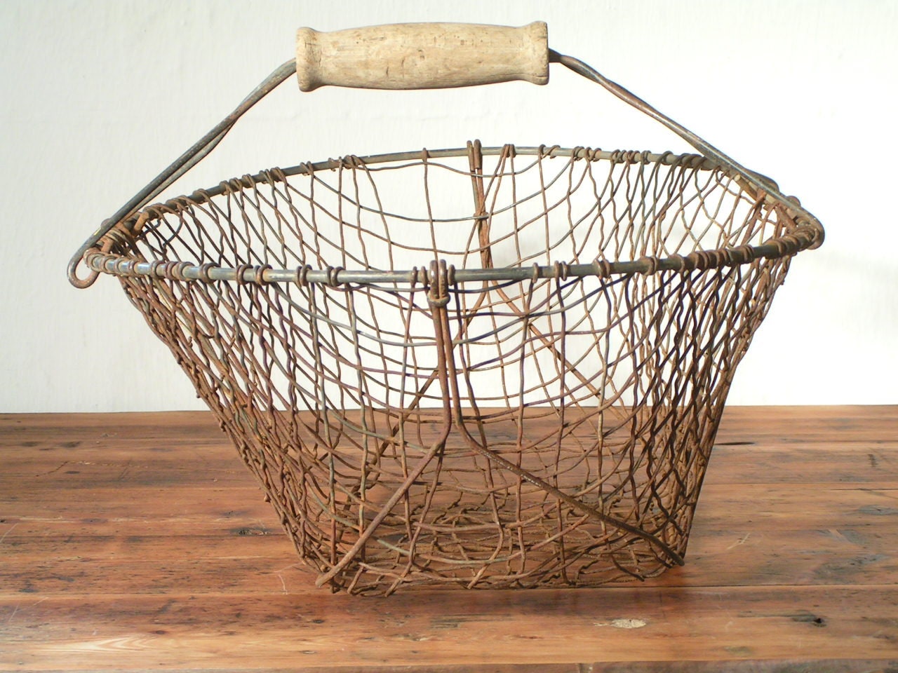 decorative old vintage wire basket