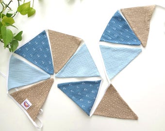 Bunting children's rooms and party decoration. Garland: 118.11" inches long with 10 pennants