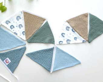 Bunting children's rooms and party decoration. Garland: 118.11" inches long with 10 pennants