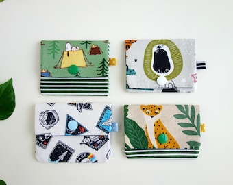 Wallet for children. Small purse. Mini wallet made of cotton fabric. Gift for children