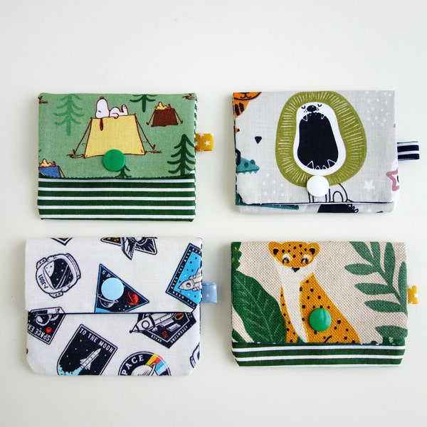Wallet for children. Small purse. Mini wallet made of cotton fabric. Gift for children