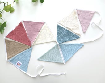 Bunting children's rooms and party decoration. Garland: 118.11" inches long with 10 pennants