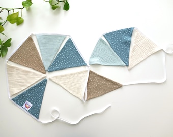 Bunting children's rooms and party decoration. Garland: 118.11" inches long with 10 pennants