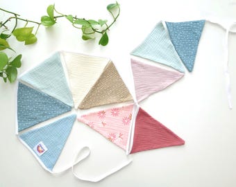 Bunting children's rooms and party decoration. Garland: 118.11" inches long with 10 pennants