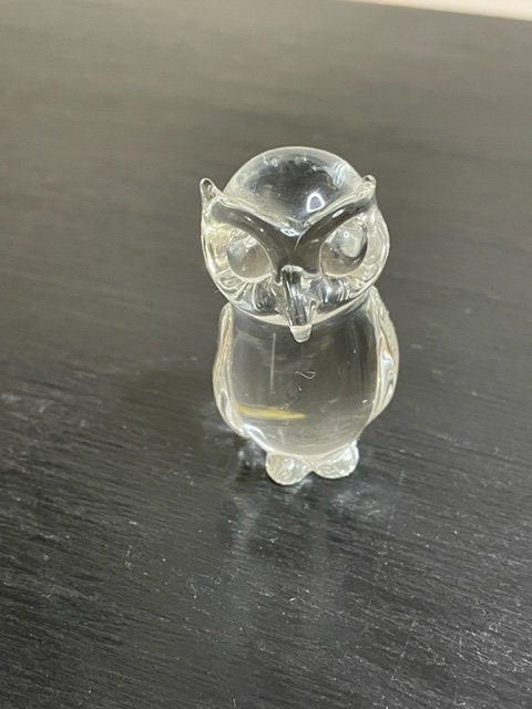Small glass owl figurine