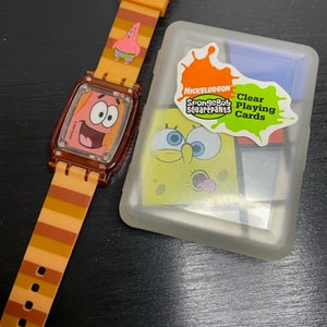 Spongebob Squarepants Playing Cards (unopened) and Patrick Watch
