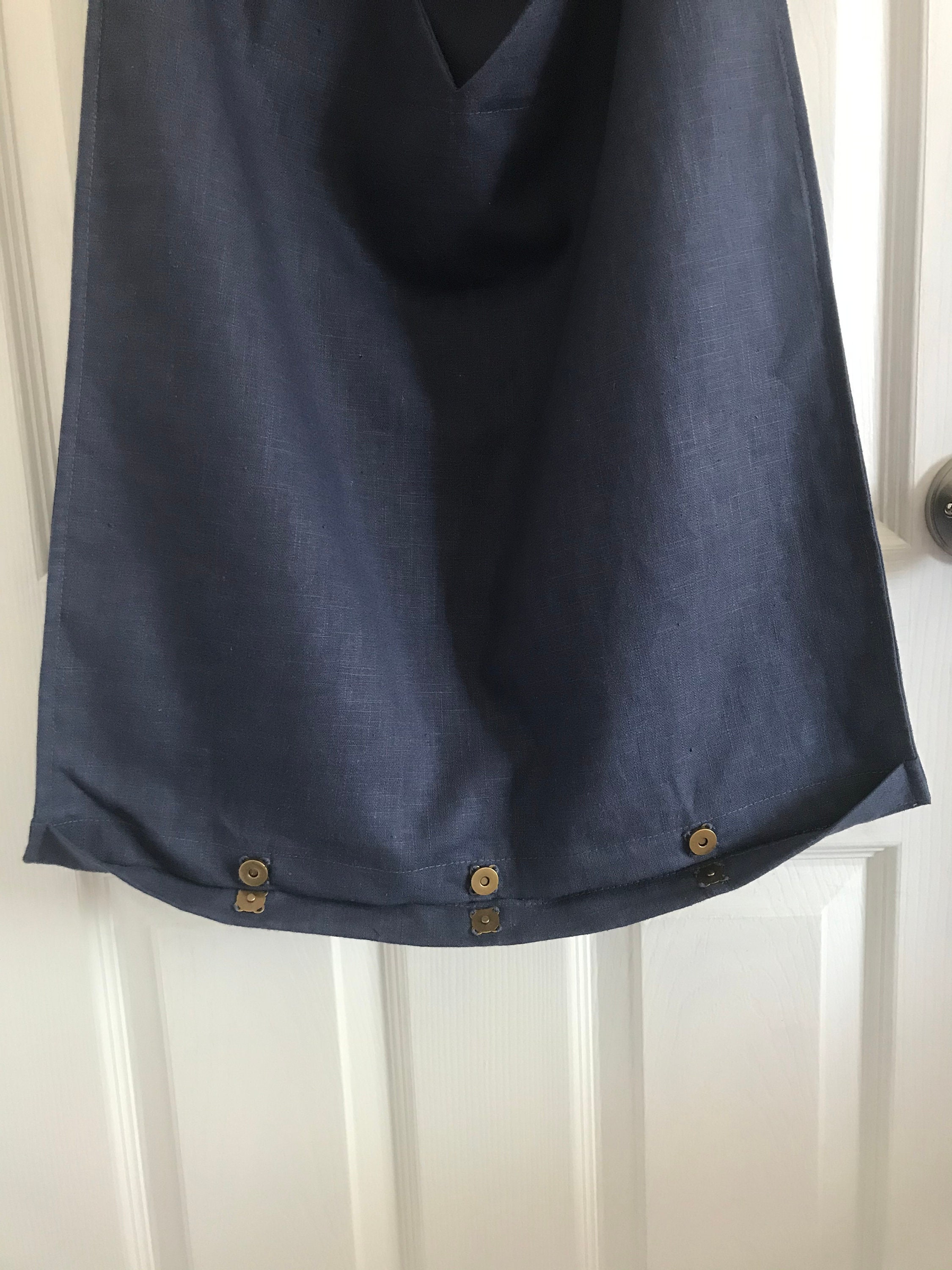 Linen Laundry Bag With Opening Bottom Handmade Locally in - Etsy UK