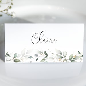 6 x Impostazioni / biglietti personalizzati del nome del matrimonio-Parte della nostra gamma di cancelleria per matrimoni Claire Range