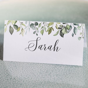 6 x Personalisierte Hochzeitsnamen Platzeinstellungen/Karten-Teil unserer Sarah Range Wedding Stationery Range