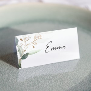 6 x Personalisierte Hochzeitsnamen Platzeinstellungen/Karten-Teil unseres Emma-Sortiments Hochzeit Briefpapier-Sortiment