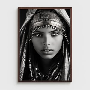 African woman art | PHYSICAL PRINT POSTER | Afrocentric wall art | African portrait | Black art print | African woman wall art