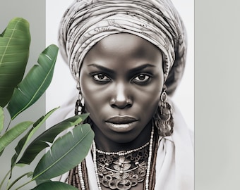 African woman printable art | DIGITAL DOWNLOAD | Africa art | photography artwork | African portrait | Black arts | African woman wall art