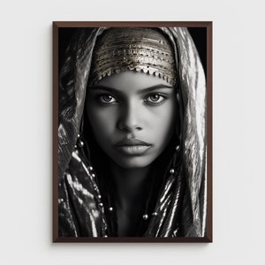 African woman art | PHYSICAL PRINT POSTER | Afrocentric wall art | African portrait | Black art print | African woman wall art